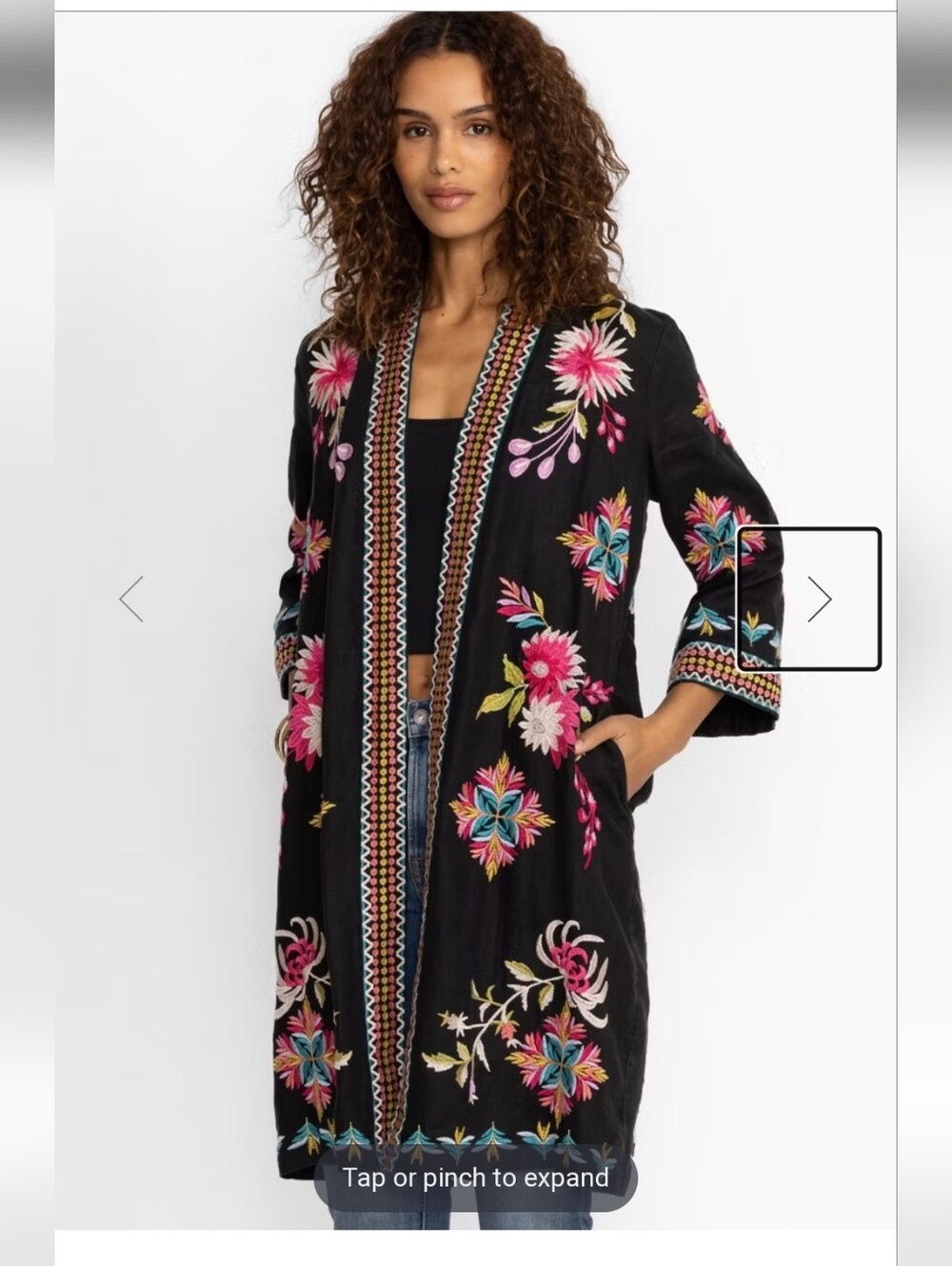 NWOT Johnny Was Julie Linen Kimono
